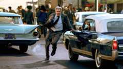 Indy running through the New York streets.