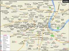 Agra City Map