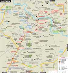 Lucknow city map