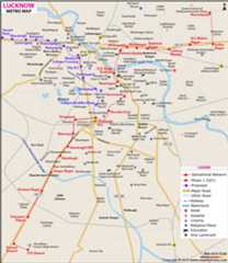 Lucknow Metro Map
