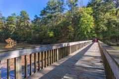 Picture of one of the bridges on The Noland Trail at The Mariners' Park.