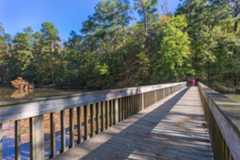Picture of one of the bridges on The Noland Trail at The Mariners' Park.