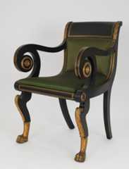 Photograph of a Duncan Phyfe Armchair 