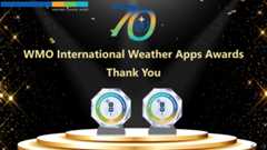 The 'Thank you' Award graphic for WMO International apps Awards. image credit: WMO.