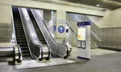 8th and Pine escalator and stairway