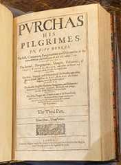 Pic 1: The title page of Purchas’s 1625 ‘Pilgrimes’; Part III contains much of the contents of the Codex Mendoza