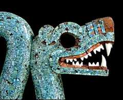 Right-hand head of Aztec double-headed serpent, British Museum