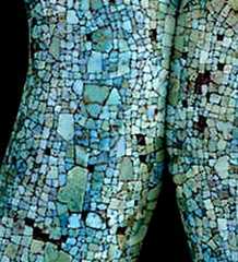 Pic 2: deliberate snakeskin effect in the mosaic