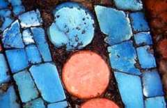 Pic 3: round pieces of shell used in the nose