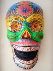 Skeleton mask by the Linares family