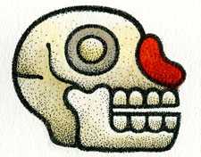 Pic 16: Death, no. 6 in the cycle of 20 calendar signs