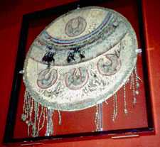 Pic 18: Aztec feather shield in Chapultepec Castle, Mexico City. 