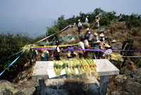 Pic 17: A Nahua altar to the sun at the summit.