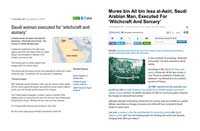 Pic 3: Recent international news clippings relating to executions for ‘witchcraft and sorcery’