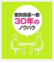 個別指導一筋30年のノウハウ