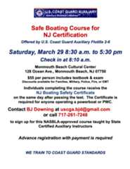 Safe boating course