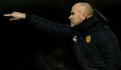 Jens Berthel Askou reacts to win over Hibernian.