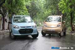 Tata Nano vs Maruti Alto 800 Shootout