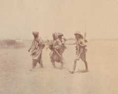 British soldiers escort Afghan prisoners, 1919