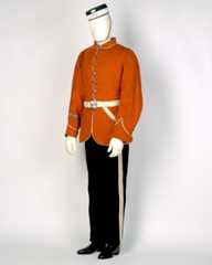 Uniform worn by Private WT Rowley, 1st Huntingdonshire Light Horse Volunteers, c1870