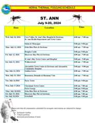 St Ann schedule