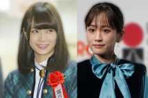 元乃木坂46の深川麻衣(左/時事通信フォト)と元AKB48の前田敦子(右/時事通信フォト)