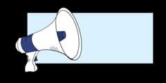 Illustration eines Megafons