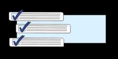 Illustration einer abgehakten Checkliste