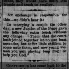 From The Tyler Democrat (Tyler, TX) - p. 26 Jun 1874