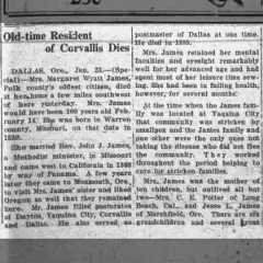 Obituary for Margaret Wyatt James