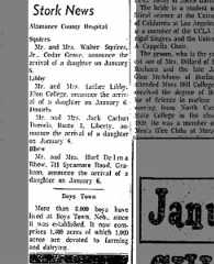 Gina Rhew birth announcement