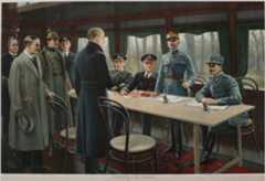 Signing of the armistice with Germany