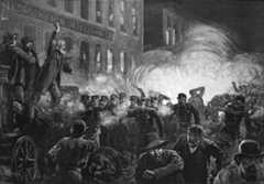 The Haymarket Riot from Harper's Weekly