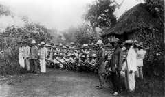 Philippine-American War: Filipino soldiers outside Manila, 1899