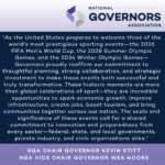 Governors Champion Unity and Excitement Ahead of Hosting World Cup and Olympics