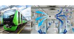 高強度深紫外LEDにより鉄道車両内の省電力な空気殺菌を実現