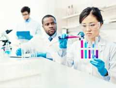 scientists working together in a lab