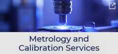A button navigating to the Metrology & Calibration roadmap page