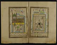 איור על קלף בכתב יד