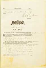 Front page of original legislation.