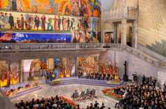 View from inside a big hall