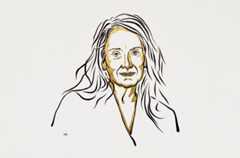 Drawing of Annie Ernaux