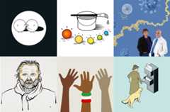 Illustration of all 2023 Nobel Prizes