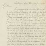 Close up of a manuscript in the Library Archives.