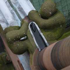 Gargouille bouchée, crédit : F.OND, 2014