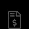FIle icon with an embedded dollar sign