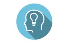 Graphic of lightbulb inside a head. Image courtesy of Getty Images