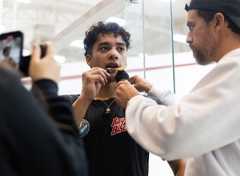 Miguel Pujol, el #1 argentino de squash, con Olé: "Me veo en los Juegos Olímpicos, lo voy a lograr"