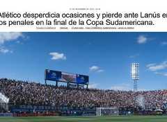 Qué dijeron en Brasil sobre la derrota de Atlético Mineiro  ante Lanús en la final de la Copa Sudamericana
