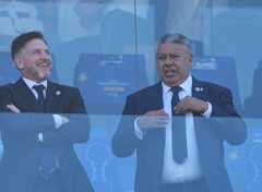 Video: el abrazo entre Tapia y Ruggeri cuando Lanús se consagró campeón